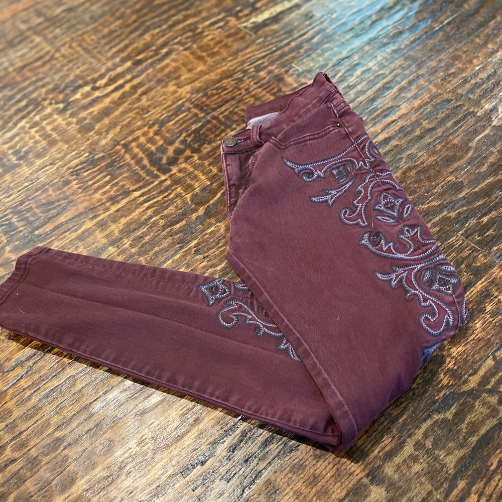 BDG embroidered skinny jeans